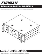 Furman P-3600 AR G Manual Del Propietário