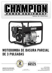 Champion Power Equipment 66525 Manual Del Propietário