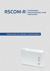 Sentera Controls RSCOM-R Instrucciones De Montaje Y Funcionamiento