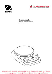 OHAUS CL compacta 2000 Manual De Instrucciones