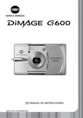 Konica Minolta DiMAGE G600 Manual De Instrucciones