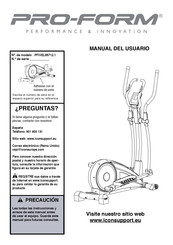 Pro-Form PFIVEL85712.1 Manual Del Usuario