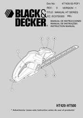 Black+Decker HT420 Manual De Instrucciones