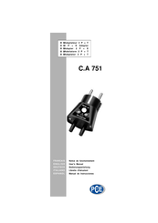 PCE Instruments C.A 751 Manual De Instrucciones