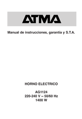 ATMA AG1124 Manual De Instrucciones