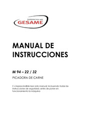 GESAME M 94-22 Manual De Instrucciones