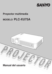 Sanyo PLC-XU75A Manual Del Usuario