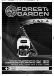 Forest & Garden PG 826/1 2L Manual Del Usuario Y Garantía