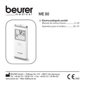 Beurer medical ME 80 Manual De Instrucciones