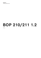 Gaggenau BOP 210 1 2 Serie Instrucciones De Uso