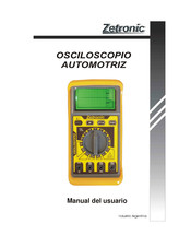 Zetronic OSCILOSCOPIO AUTOMOTRIZ Manual Del Usuario