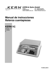 KERN VC 15K5M Manual De Instrucciones