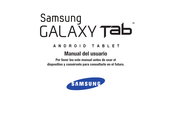 Samsung Galaxy Tab Manual Del Usuario