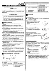 Sunx FX-100 Serie Manual De Instrucciones