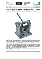 Habasit Flexproof AF-61/6x30 Instrucciones De Funcionamiento