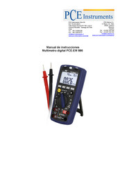 PCE Instruments PCE-EM 886 Manual De Instrucciones