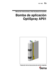 Gema OptiSpray AP01 Manual De Instrucciones Y Lista De Piezas De Recambio