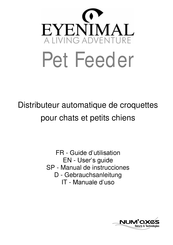 Num'axes EYENIMAL Pet Feeder Manual De Instrucciones