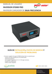 AutoSolar MUST EP2000 PRO serie Manual De Usuario