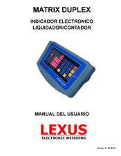 Lexus Electronic Weighing DUPLEX Manual Del Usuario