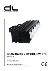 DL BEAM BAR 5 x 9W COLD WHITE Manual De Instrucciones
