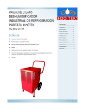 H2OTEK RD-60L/D-471 Manual Del Usuario