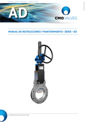 CMO VALVES AD Serie Manual De Instrucciones Y Mantenimiento