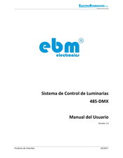 ebm electronics 485-DMX Manual Del Usuario