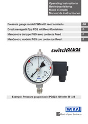 WIKA switch GAUGE PGS Manual De Instrucciones