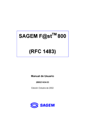 Sagem F@st 800 Manual De Usuario