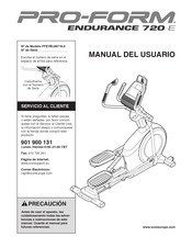 Pro-Form ENDURANCE 720 E Manual Del Usuario