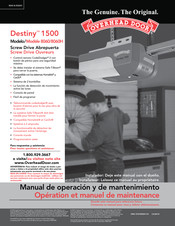 Overhead door 8060H Manual De Operación Y De Mantenimiento