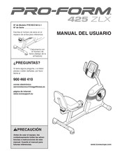 Pro-Form 425 ZLX Manual Del Usuario