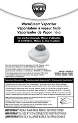 Vicks V105SGL SERIES Manual De Uso