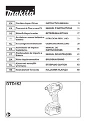 Makita DTD152 Manual De Instrucciones