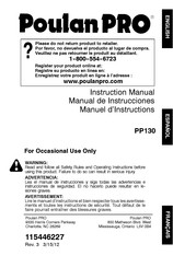 Poulan Pro PP130 Manual De Instrucciones