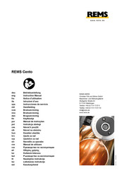 REMS Cento Instrucciones De Servicio