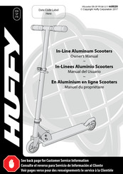 Huffy m0020 Manual Del Usuario