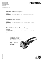 Festool DOMINO DF 500 Manual De Instrucciones