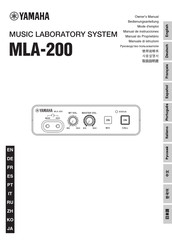 Yamaha MLA-200 Manual De Instrucciones