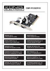 König Electronic CMP-PCISER10 Manual De Uso