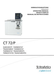 Xylem SI Analytics CT 72/P Manual De Instrucciones