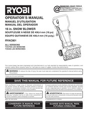 Ryobi RYAC801 Manual Del Operador