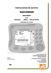 Amazone AMATRON+ Cirrus Aktiv Instrucciones De Servicio