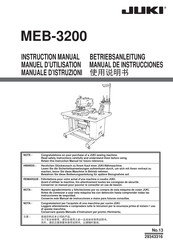 JUKI MEB-3200 Manual De Instrucciones