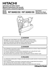 Hitachi Koki NT 50AE2 Instrucciones Y Manual De Seguridad