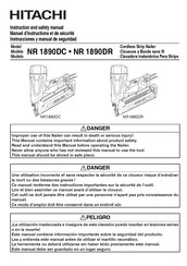 Hitachi Koki NR 1890DC Instrucciones Y Manual De Seguridad