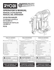 Ryobi P318 Manual Del Operador