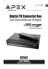 Apex Digital DT502 Manual Del Usuario