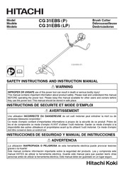 Hitachi Koki CG 31EBS Serie Manual De Instrucciones